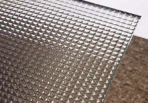 Cross Reed Patterned Glass