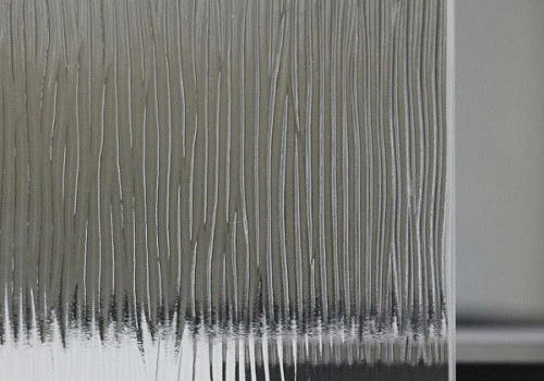 Wood Grain Patterned Glass