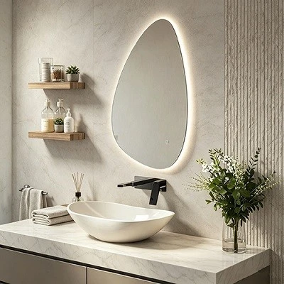 Teardrop Bathroom Mirror Teardrop Bathroom Mirror