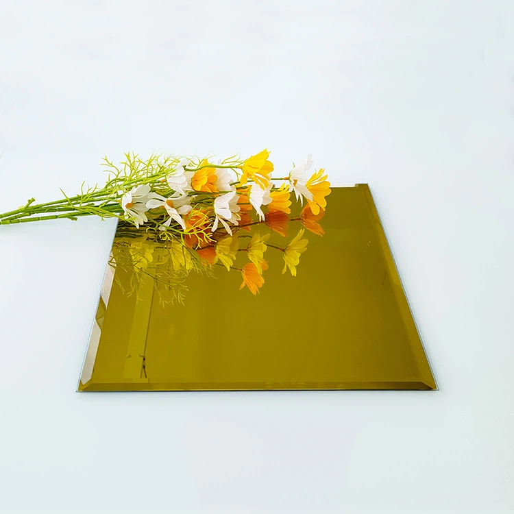 Yellow Glass Mirror